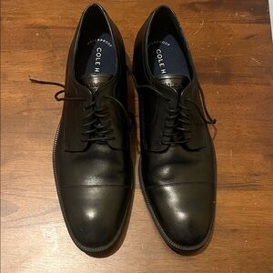 Cole Haan Men's Classic Black Leather Oxfords